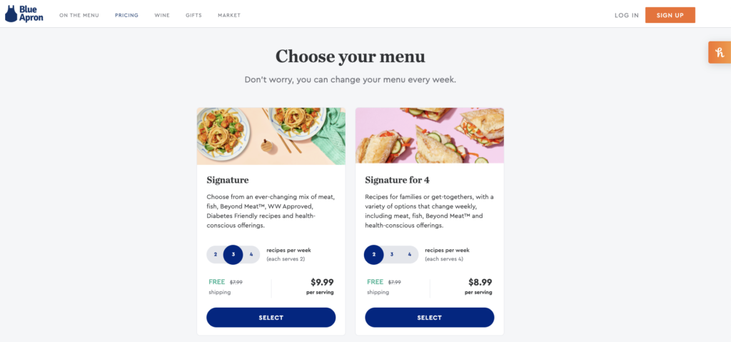 Blue Apron and Similar Services